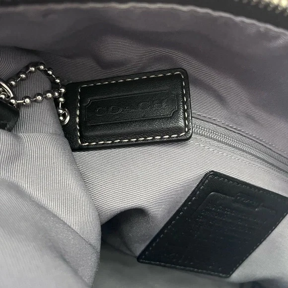 Coach Black Leather Bag F13764 - Picture 12 of 16